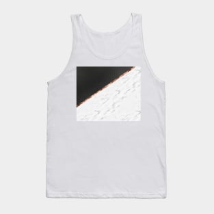 Paris monochrome rose gold marble Tank Top